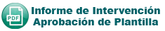 Informe de Intervención Aprobación de Plantilla