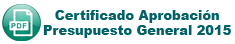 Certificado Aprobación Presupuesto General 2015