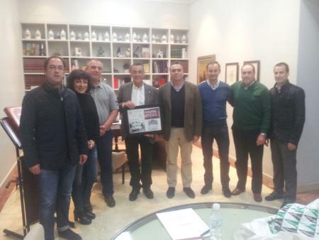 Image El presidente de la Diputación de Huelva recibe a La Palma C.F.