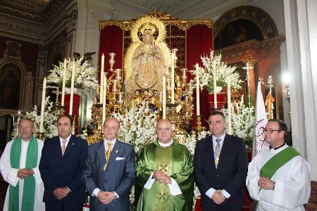 Image La Virgen del Valle es nombrada Presidenta de Honor de La Palma CF y recibe la insignia de oro y brillantes