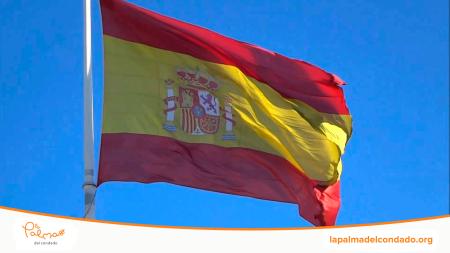 Image Este doce de octubre acto del izado de la bandera de España