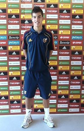 Imagen El futbolista palmerino Curro Sánchez, convocado por la Selección sub-16 para el partido internacional España-Inglaterra