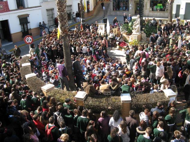 Imagen Multitudinaria inauguración del monumento a Santa Joaquina de Vedruna, fundadora de las Carmelitas