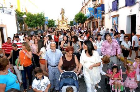 Image El traslado de la Virgen adentra a La Palma en los días grandes de las Fiestas de María Auxiliadora