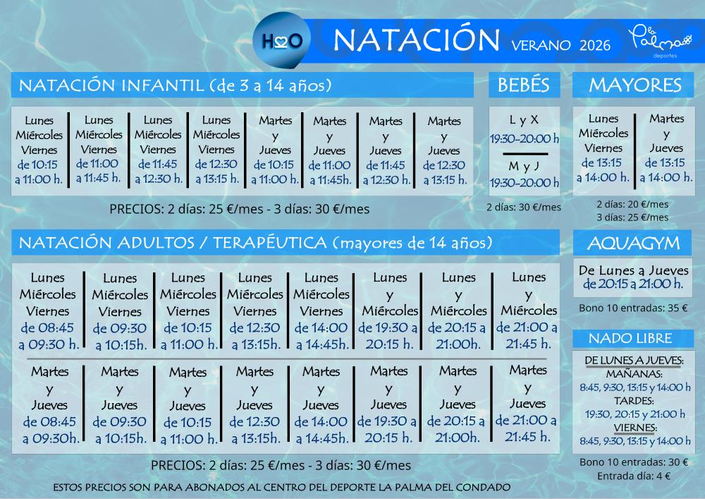 Imagen CAMPAÑA NATACIÓN VERANO 2026