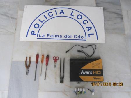 Imagen La Policía Local detiene a dos personas por el robo de material eléctrico valorado en 80.000 euros