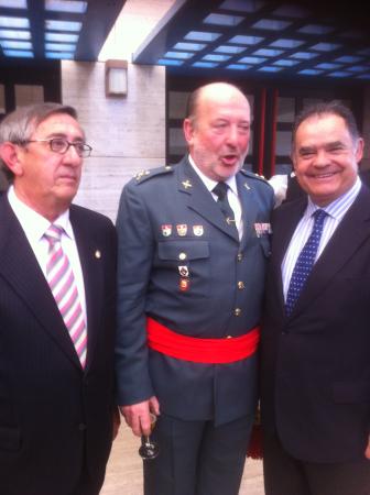 Image El alcalde de La Palma acude a la imposición de la faja de general de brigada a José Antonio Hurtado
